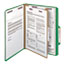 Smead Pressboard Classification Folders, Letter, Four-Section, Green, 10/Box Thumbnail 5