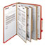 Smead 3" Expansion Folders with 2/5 Cut Tab, Letter, Eight-Section, Bright Red, 10/Box Thumbnail 6