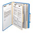 Smead Top Tab Classification Folder, Two Dividers, Six-Sections, Letter, Blue, 10/Box Thumbnail 3
