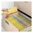 Smead 3" Expansion Classification Folder, 2/5 Cut, Letter, 8-Section, Yellow, 10/Box Thumbnail 4