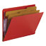 Smead Pressboard End Tab Folders, Letter, Six-Section, Bright Red, 10/Box Thumbnail 5