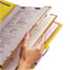 Smead 3" Expansion Classification Folders, 2/5 Cut, Legal, 8-Section, Yellow, 10/Box Thumbnail 5