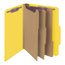 Smead 3" Expansion Classification Folder, 2/5 Cut, Letter, 8-Section, Yellow, 10/Box Thumbnail 6