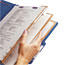 Smead 3" Expansion Classification Folder, 2/5 Cut, Legal, 8-Section, Dark Blue, 10/Box Thumbnail 9