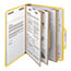 Smead 3" Expansion Classification Folder, 2/5 Cut, Letter, 8-Section, Yellow, 10/Box Thumbnail 9