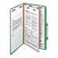 Smead Pressboard Classification Folders, Legal, Four-Section, Green, 10/Box Thumbnail 7