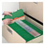Smead Pressboard Classification Folders, Letter, Four-Section, Green, 10/Box Thumbnail 9