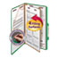 Smead Pressboard Classification Folders, Legal, Four-Section, Green, 10/Box Thumbnail 1