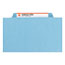 Smead 3" Expansion Classification Folders, 2/5 Cut, Legal, Eight-Section, Blue, 10/Box Thumbnail 9