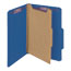 Smead Pressboard Classification Folders, Legal, Four-Section, Dark Blue, 10/Box Thumbnail 8