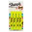 Sharpie Accent Tank Style Highlighter, Chisel Tip, Fluorescent Yellow, 4/Set Thumbnail 1