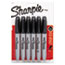 Sharpie Super Permanent Markers, Fine Point, Black, 6/Pack Thumbnail 1
