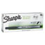 Sharpie Plastic Point Stick Permanent Water Resistant Pen, Blue Ink, Fine, Dozen Thumbnail 1