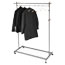 Alba™ Garment Racks, Two-Sided, 2-Shelf Coat Rack, 6 Hanger/6 Hook, Silver Steel/Wood Thumbnail 2