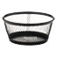 Rolodex® Jumbo Nestable Paper Clip Dish, Wire Mesh, 4 3/8" Diameter x 2" , Black Thumbnail 1