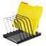 Rolodex® Mesh Flip File Folder Sorter, Five Sections, Black, 10 1/4 x 7 1/2 x 7 1/2 Thumbnail 3