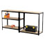 Safco® Boltless Steel/Particleboard Shelving, Five-Shelf, 36w x 18d x 72h, Black Thumbnail 2