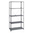 Safco® Commercial Steel Shelving Unit, Five-Shelf, 36w x 18d x 75h, Dark Gray Thumbnail 2