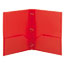 Smead Poly Two-Pocket Folder w/Fasteners, 11 x 8 1/2, Red, 25/Box Thumbnail 2