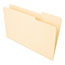Universal Interior File Folders, 1/3-Cut Tabs: Assorted, Legal Size, 9.5-pt Manila, 100/Box Thumbnail 1