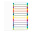 Avery Customizable Table of Contents Dividers, Ready Index® Printable Section Titles, Preprinted 1-15 Arched Multicolor Tabs Thumbnail 1