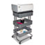 Vertiflex® Multi-Use Storage Cart/Stand-Up Workstation, 14 3/4w x 17d x 18 1/2-39d, Gray Thumbnail 3