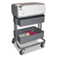 Vertiflex® Multi-Use Storage Cart/Stand-Up Workstation, 14 3/4w x 17d x 18 1/2-39d, Gray Thumbnail 4