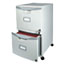 Storex Two-Drawer Mobile Filing Cabinet, 14-3/4w x 18-1/4d x 26h, Gray Thumbnail 2