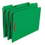 Smead Folders, Two Fasteners, 1/3 Cut Assorted Top Tab, Letter, Green, 50/Box Thumbnail 5