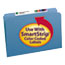 Smead File Folders, Straight Cut, Reinforced Top Tab, Legal, Blue, 100/Box Thumbnail 6