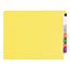 Smead WaterShed/CutLess End Tab 2 Fastener Folders, 3/4" Exp., Letter, Yellow, 50/Box Thumbnail 2