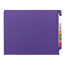 Smead WaterShed/CutLess End Tab 2 Fastener Folders, 3/4" Exp., Letter, Purple, 50/Box Thumbnail 2