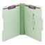 Smead Three Inch Expansion Fastener Folder, 1/3 Top Tab, Legal, Gray Green, 25/Box Thumbnail 8