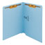 Smead WaterShed/CutLess End Tab 2 Fastener Folders, 3/4" Exp., Letter, Blue, 50/Box Thumbnail 4