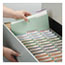 Smead Three Inch Expansion Fastener Folder, 1/3 Top Tab, Legal, Gray Green, 25/Box Thumbnail 9