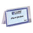 C-Line® Tent Card Holders, 2" x 3 1/2", Rigid Heavyweight Clear Plastic, 40/Box Thumbnail 2