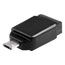 Verbatim® Store 'n' Stay Nano USB Flash Drive with USB OTG Micro Adapter, 32GB, Black Thumbnail 4