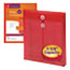Smead Poly String & Button Envelope, 9 3/4 x 11 5/8 x 1 1/4, Red, 5/Pack Thumbnail 2