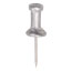 GEM® Aluminum Head Push Pins, Aluminum, Silver, 1/2", 100/Box Thumbnail 3