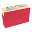 Smead 3 1/2" Exp Colored File Pocket, Straight Tab, Legal, Red Thumbnail 2