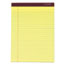 TOPS™ Docket Ruled Perforated Pads, 8 1/2 x 11 3/4, Canary, 50 Sheets, Dozen Thumbnail 1