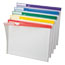 Pendaflex® Clear Poly Index Folders, Letter, Assorted Colors, 10/Pack Thumbnail 1