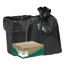 Earthsense® Commercial Recycled Can Liners, 7-10gal, .65mil, 24 x 23, Black, 500/Carton Thumbnail 1