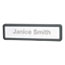 Universal Recycled Cubicle Nameplate with Rounded Corners, 9 x 2.5, Charcoal Thumbnail 2