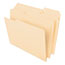 Pendaflex® CutLess File Folders, 1/3 Cut Top Tab, Letter, Manila, 100/Box Thumbnail 1
