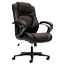 HON® VL402 Series Executive High-Back Chair, Brown Vinyl Thumbnail 1