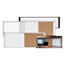 MasterVision Combo Cubicle Workstation Dry Erase/Cork Board, 48x18, Silver Frame Thumbnail 4
