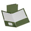 Oxford™ Two-Pocket Laminated Folder, 100-Sheet Capacity, Metallic Green Thumbnail 1