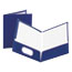 Oxford™ High Gloss Laminated Paperboard Folder, 100-Sheet Capacity, Navy, 25/Box Thumbnail 1
