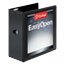 Cardinal® Easy-Open ClearVue Extra-Wide Locking Slant-D Binder, 5" Cap, 11 x 8 1/2, Black Thumbnail 1